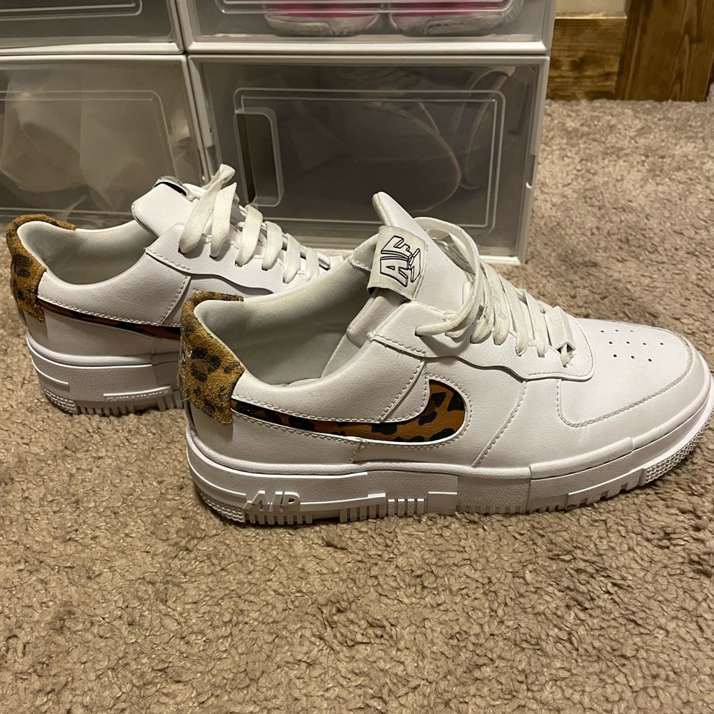 Nike AF1 w/ cheetah detailing 🐆